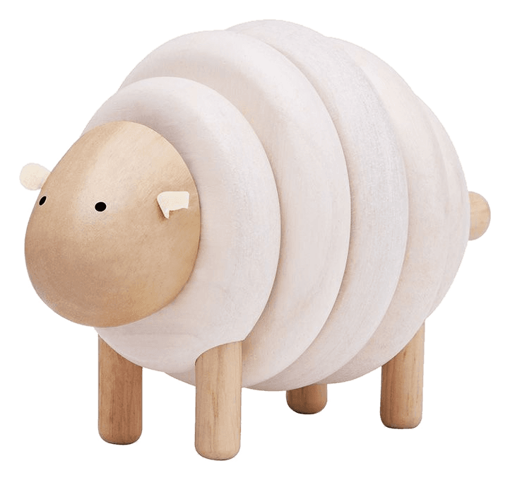 Lacing Sheep — wooden toy for ages 2 to 4